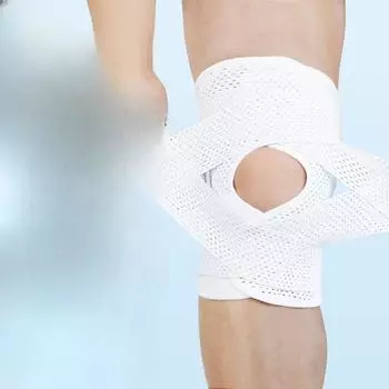 Одиночные спортивные наколенники для мужчин и женщин можно регулировать. Дышащие ультратонкие японские наколенники мениска четырех поколений. M-Single