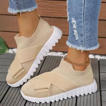 Одиночные туфли для отдыха большого размера. Весна и осень 2024. Новые повседневные туфли на плоской подошве с сетчатой подставкой для ног в Европе и США. 36 хаки