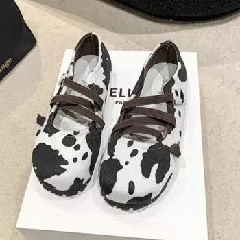 Одиночные туфли женские балетки весна и осень новые ретро балетки женская обувь тренд 2025 Zapatillas De Mujer Tendencia 35 серебряный