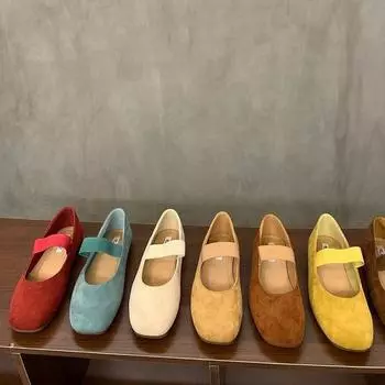 Одиночные туфли женские летние 2024 новые ретро балетки в стиле феи толстый каблук квадратная головка туфли Мэри Джейн туфли медсестры 35 павлин голубой