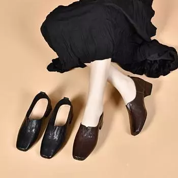 Одиночные туфли Женские туфли на высоком каблуке Модная обувь 34 чёрный