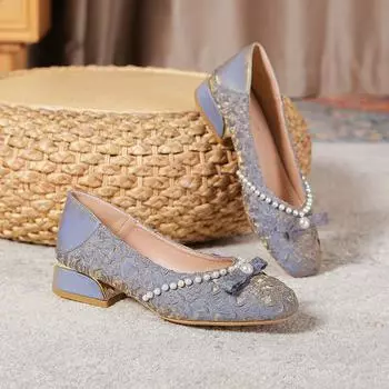 Одиночные туфли, женские весенние новые туфли в стиле ретро с квадратным носком, туфли Мэри Джейн на толстом каблуке, женская обувь в консервативном стиле 34