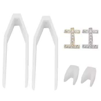 Одиночные зубы в стиле хип-хоп с буквами I, зубы, косплей, протезы, украшения для Хэллоуина Gold