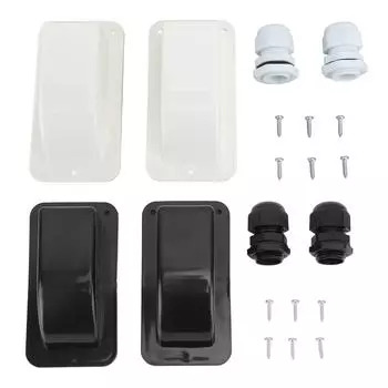 Одиночный кабельный ввод для солнечной батареи Водонепроницаемый корпус сальника для ввода солнечного кабеля для кабелей сечением от 6 мм до 12 мм Black