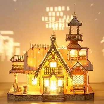 Одиночный рейд настроение световая музыкальная шкатулка 3d головоломка, корейские популярные головоломки