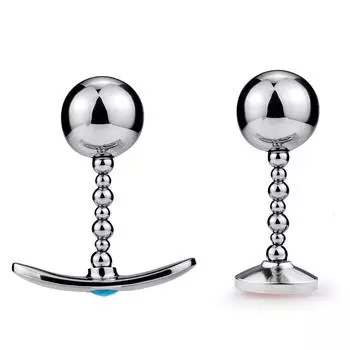Одиночный шарик SM Pull Beads Металлическая анальная пробка Выходной носок Лодка Якорь База Анальная пробка Анальный расширитель Взрослые секс-игрушки Crescent Pull Ball Small