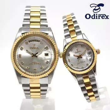 Odirex Домашние металлические часы Домашние кожаные часы, популярные корейские часы