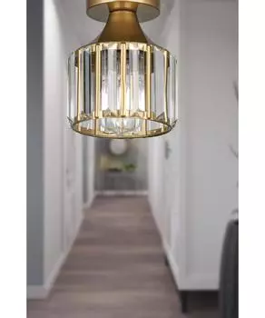 Одна люстра с потолочным креплением Arel Crystal упала