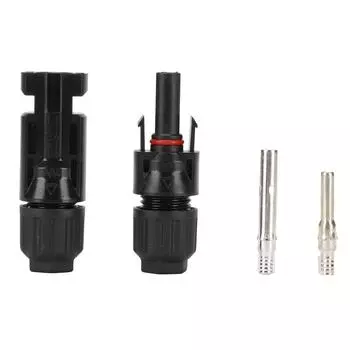 Одна пара 1000 В постоянного тока разъемы для солнечных панелей ПК пластик медь лужение фотоэлектрические системы