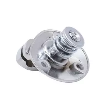 Одна пара комплекта кронштейнов для солнцезащитного козырька, хром с винтовой втулкой серебряный