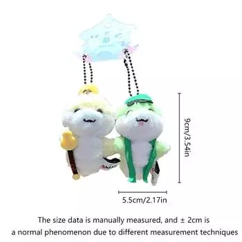 Одна пара/набор плюшевых игрушек-талисманов года в виде змеи, милые плюшевые куклы-змеи, брелок для сумки, подвески, китайские праздничные украшения, подарки