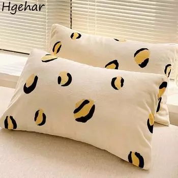 Одна пара наволочек 48x74 см, съемные наволочки для спальни, современные мягкие наволочки с принтом, всесезонные, дышащие 48x74cm-1pair