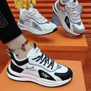 Одна пара обуви легкая и дышащая студенческая кожаная поверхность мужская и женская повседневная модная обувь для папы 36 women s shoes