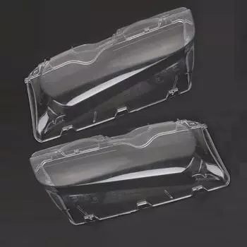 Одна пара прозрачных крышек для фар, линзы для передних фар, замена линз для BMW E46 чистый