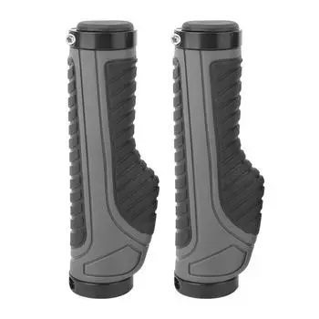 Одна пара резиновых велосипедных эргономичных ручек для велосипедного руля с замком, противоскользящие ручки для велосипедного руля