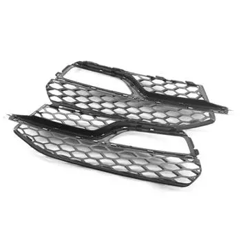 Одна пара сменных противотуманных фар для бампера A3 S-Line S3 14-16, черная решетка радиатора Electroplating чёрный