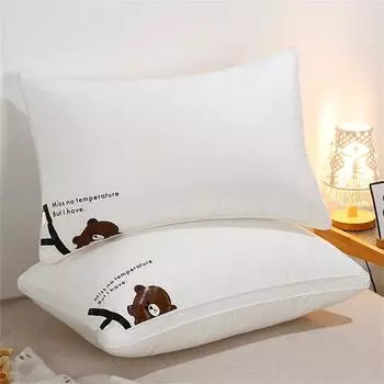 Одна упаковка милых наволочек с плюшевыми мишками и наволочкой для лучшего сна, подходящая для студенческих общежитий и домашних спален. 48*74