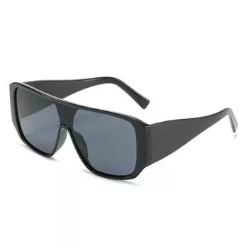 Одни и те же солнцезащитные очки, большие квадратные цельные солнцезащитные очки, мужские и женские очки Uv400. new product launch