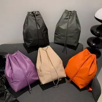 Одно плечо, двойное плечо, рюкзак двойного назначения, японская и корейская сумка-ведро Instagram, простой и персонализированный унисекс рюкзак, студент колледжа