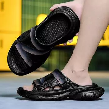 Одно слово drag мужские летние 2025 новая верхняя одежда нескользящие износостойкие толстые подошвы высокие сандалии повседневные спортивные домашние drag 39-40