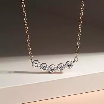 Одно слово геометрическое ожерелье женское легкое роскошное темпераментное инкрустированное циркониевое круглое бусино