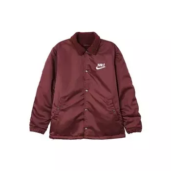 Однобортная куртка с логотипом Nike Мужские куртки бордового цвета DQ4192-638 S
