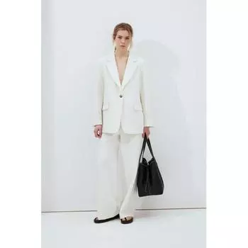 Однобортный пиджак HM Белый