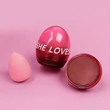 Одноцветная водостойкая стойкая палитра румян для макияжа Rouge с румянами Beauty Egg Cream Blush 01#