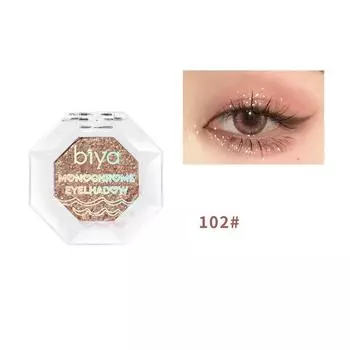 Одноцветные блестящие тени для век, придающие сияние и сияние.. Палитра глянцевых теней для век Diamond Weaver Girl Cowherd 1g