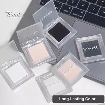 Одноцветные матовые тени для век с высоким содержанием пигмента, стойкие, водостойкие, не размазывающиеся, компактные тени для век, палитра для макияжа глаз для женщин A