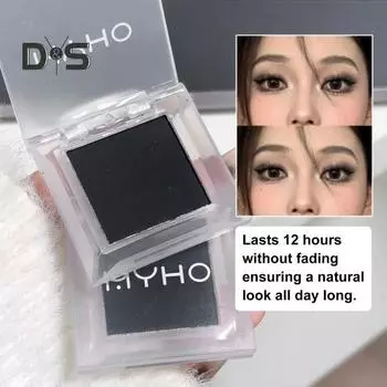 Одноцветные матовые тени для век с высоким содержанием пигмента, стойкие, водостойкие, не размазывающиеся, компактные тени для век, палитра для макияжа глаз для женщин A