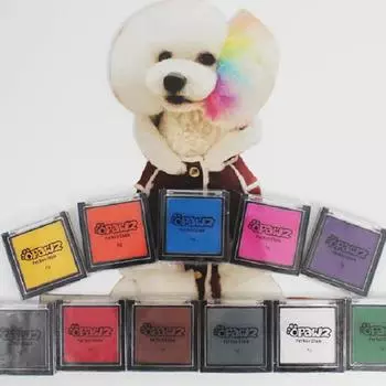 Одноцветные румяна для домашних животных, быстрое окрашивание, товары для домашних животных, практичная компактная окраска волос оранжевый