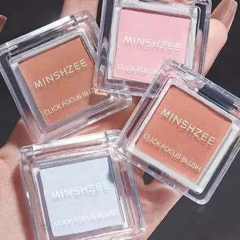 Одноцветные румяна телесного цвета для макияжа, натуральные матовые, стойкие румяна, тени для век, ретушь, косметика, персиково-розовый 01#