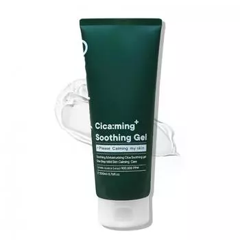 Однодневный ты Cica:ming Soothing Gel 200 мл, Успокаивающий, Охлаждающий, Осветляющий, Увлажняющий, Корейская косметика, Kbeauty, образец