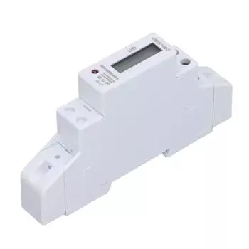 Однофазный счетчик электроэнергии 1P Din Rai Power Volt Цифровой тестер ЖК-дисплей (50)230 В