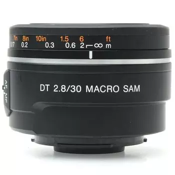 Однофокусный макрообъектив SONY DT 30mm Macro SAM совместимый F2.8 APS-C