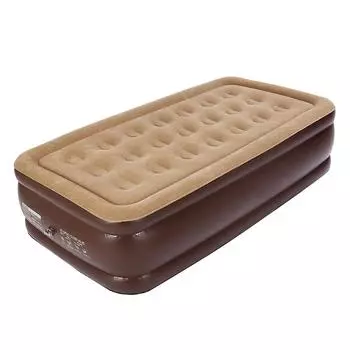 Одноместный 192*102*43 см утолщенный кемпинговый коврик для отдыха офисный надувной матрас надувная подушка с насосом коричневый