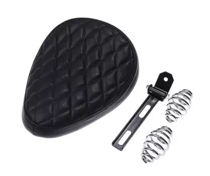 Одноместный одноместный кожаный кронштейн сиденья Комплект пружин Steed Dragster Magna Vulcan Shadow Chopper Bike Dress Up Custom Parts General Target External