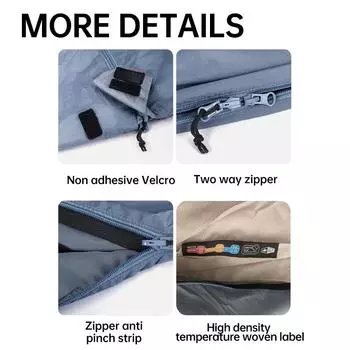 Одноместный спальный мешок для кемпинга на открытом воздухе, удобный толстый теплый спальный мешок для палатки, портативный походный спальный мешок