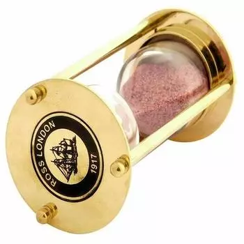 Одноминутный морской винтажный латунный песочный таймер/песочные часы, для офиса и домашнего рабочего стола, Rose London 1917