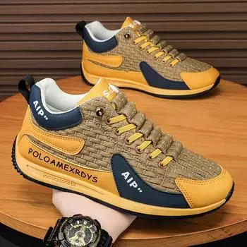 Однопедальные модные мужские туфли 2025 года, новая осенняя кожа с принтом, удобная и дышащая, подходящая по цвету, универсальная, знаменитость из Интернета, взрыв 38