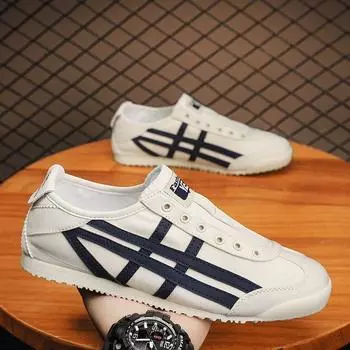 Однопедальные парусиновые туфли Мужская обувь Обувь Форреста Гампа Повседневная обувь Универсальная ленивая обувь Модная обувь Ins Board Shoes Мужская 39