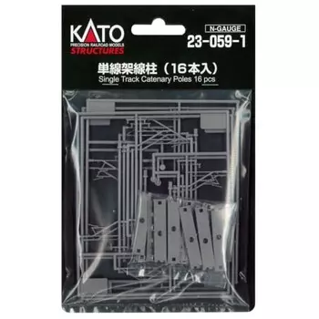 Однопроводной столб воздушной линии KATO N-калибра (16 штук) 23-059-1 Принадлежности для диорамы