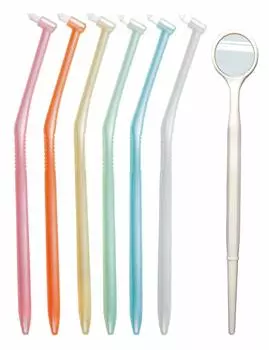 Однопучковая щетка Lapis с 1 DISPON с отделкой в шведском стиле, выполненная из перламутра, обычно 6 штук Зеркало LAPIS, совместная разработка стоматологии,