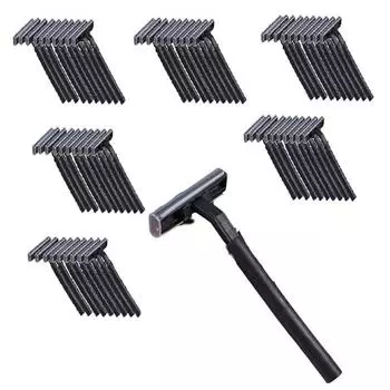 Одноразовая бритва Dwitree Black с двумя лезвиями, 1 упаковка, 60 шт., корейское лезвие для бритвы