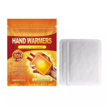 Одноразовая грелка для рук, одноразовый согревающий теплый детский пластырь, зимний, холодный, переносной, теплый. One Size оранжевый