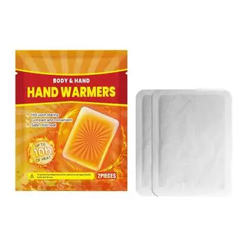 Одноразовая грелка для рук, одноразовый согревающий теплый детский пластырь, зимний, холодный, переносной, теплый. One Size оранжевый