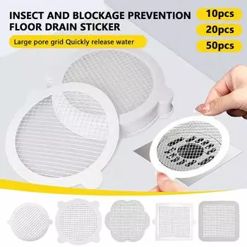 Одноразовая наклейка для пола для ванной комнаты и кухни, самоклеящийся волокнистый фильтр, защищающий от засорения и насекомых S