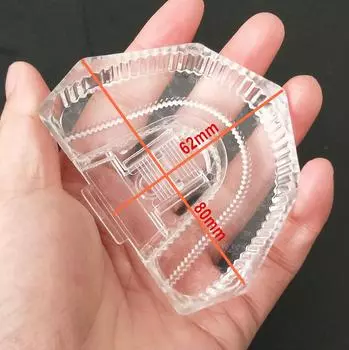 Одноразовая пластиковая стоматологическая лаборатория, лабораторная гипсовая форма, основа для протезов, модель стоматологического секционного базового комплекта, прозрачный прозрачный 10 pieces