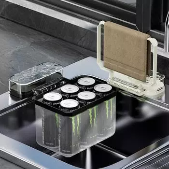 Одноразовая полка для фильтра для раковины Yousheng с 100 сетчатыми мешками для фильтров, текстура волн воды, полка для отходов, присоска, держатель фильтра для раковины